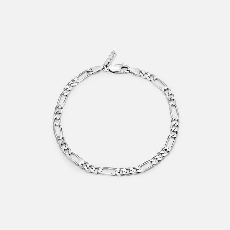 Figaro Bracelet Thick Silver